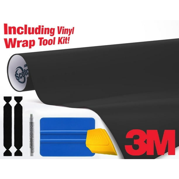 Rwraps Matte Flat Vinyl Wrap Sheet Film Roll for Dash Panel Kits & More 